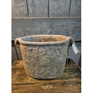 # Vensterbankpot met oren M Grey - ca. 37 x 15 x 23 cm