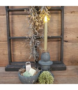 Countryfield # Set van 2 ledkaarsen - groen - 3d vlam - incl. afstandsbediening - timer en dimmer - 24 cm