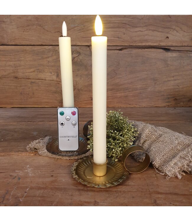 Countryfield # Dinerkaars rustiek Ø2,2CM LED ro Lyon L s2 crème-L2,2B2,2H24CM