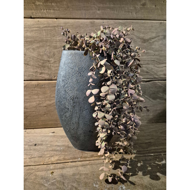 # Vaas - aardewerk - Black and Sand - ca. 25 x 15 x 36 cm