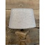 2002 - OV schuin - lampenkap - Taupe/creme  linnen  - 20 x 12,5 onder - 15,5 boven