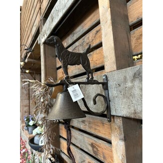 Deurbel hond Iron - gietijzer - ca. 22 x 27 cm
