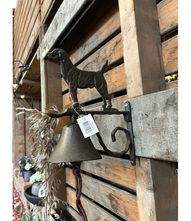 # Deurbel hond Iron - gietijzer - ca. 22 x 27 cm