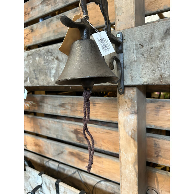 Deurbel hond Iron - gietijzer - ca. 22 x 27 cm