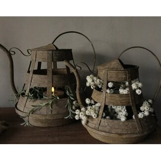 Countryfield Gieter - windlicht - metaal groot ca. 32 x 32 cm cm per stuk
