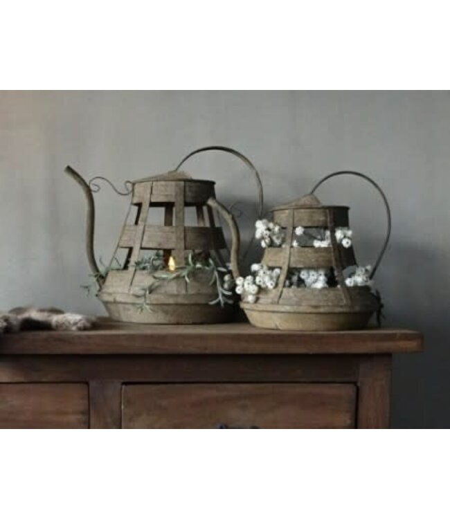 Countryfield # Gieter - windlicht - metaal groot ca. 32 x 32 cm cm per stuk