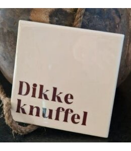 @ Tegeltje dikke knuffel - 	10,5x10,5x0,5cm