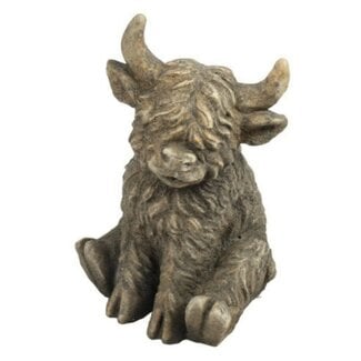 Countryfield # Schotse hooglander zittend Yuki XL bruin-20,5x19,5x32,5CM