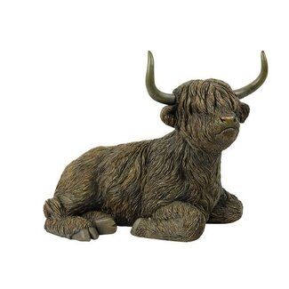 Countryfield # Schotse hooglander liggend Ulla L bruin-L35B19H26CM