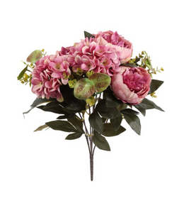 Countryfield # Boeket Paeonia Hydrangea 3x3 lila-35x35x47CM