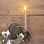 Countryfield # Set van 2 ledkaarsen - beige - 3d vlam - afstandsbediening - 24 cm