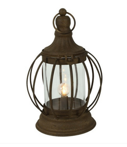Countryfield # Lantaarn E12 LED Osmo roest-L18B18H23CM
