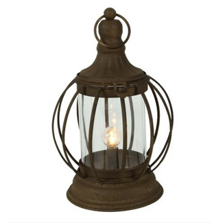 Countryfield # Lantaarn E12 LED Osmo roest-L18B18H23CM