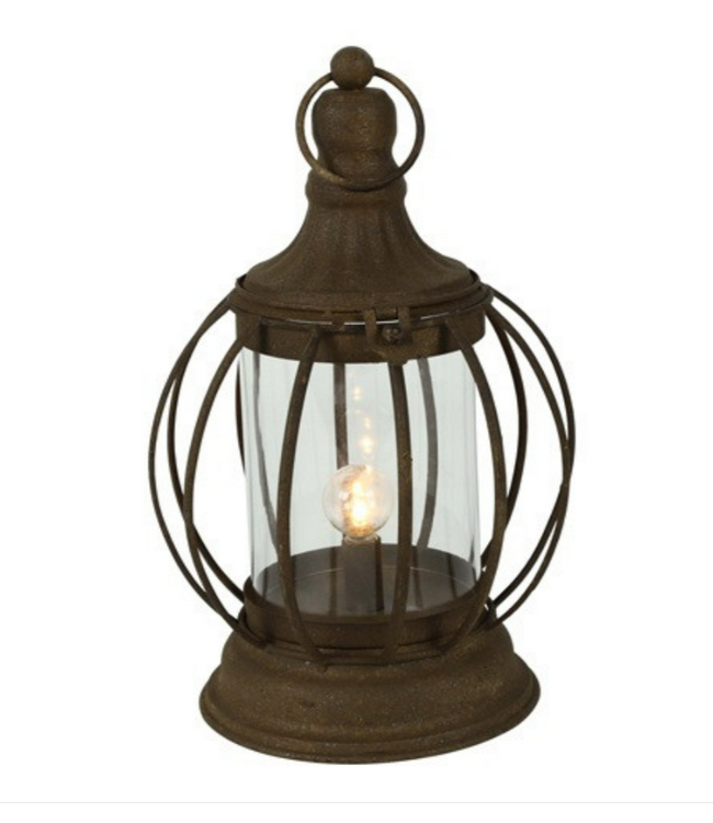 Countryfield # Lantaarn E12 LED Osmo roest-L18B18H23CM