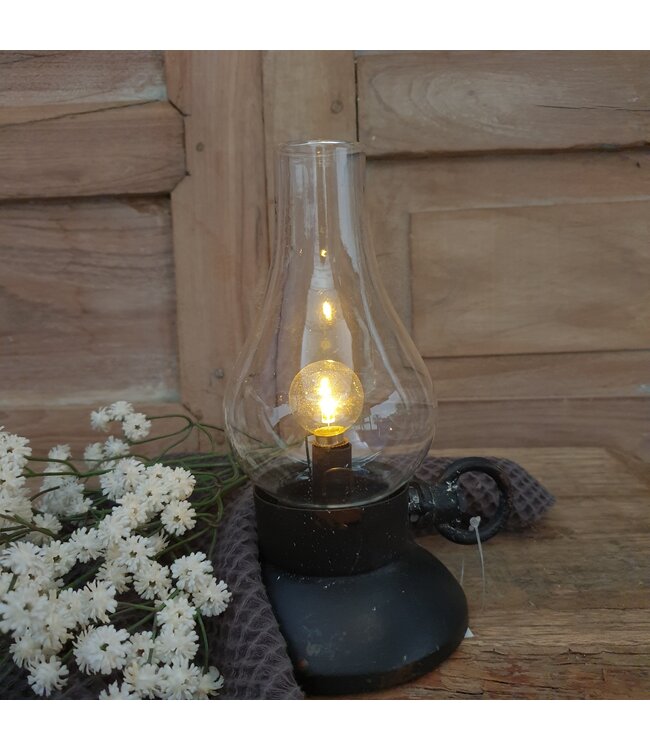 # Olielamp LED timer ro Kilian zwart-L13B10,5H19,5CM