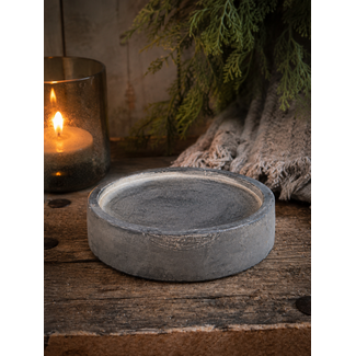 ## Houten onderzetter - donker - 14.5×14.5×3.5cm - tbv glas met doorsnee 12.5cm (excl. glas)