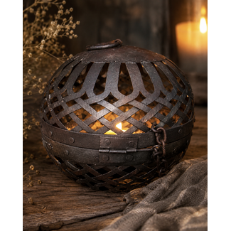 ## Iron deco ball open - 20 cm