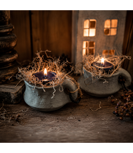 ## wordt niet verzonden - candleholder jar12 x 9 x 6 - per stuk