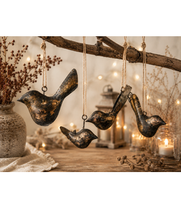 ## Metalen vogel Birdie per stuk