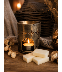## Gouden geurbrander "Flower" 9,5 cm