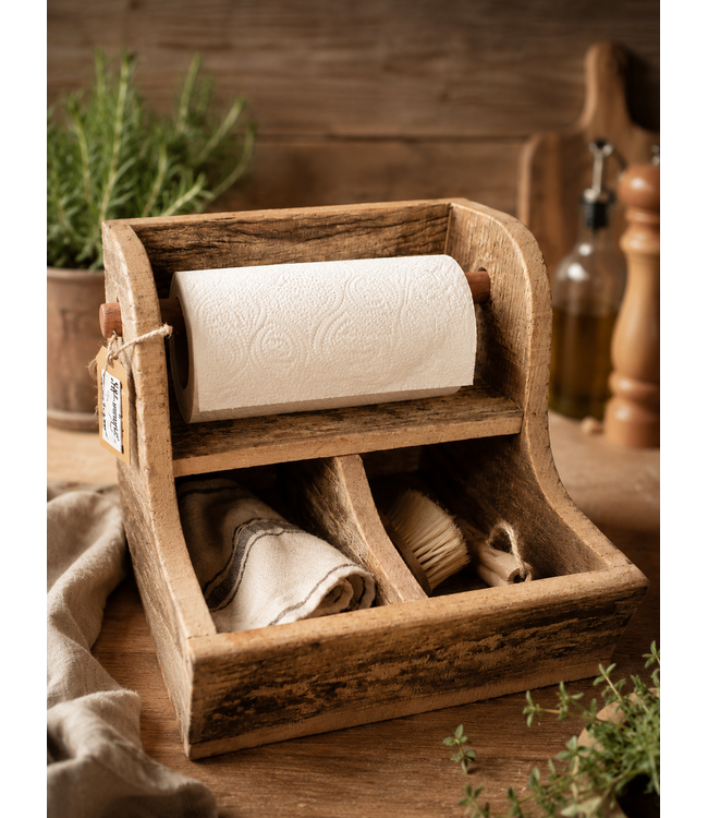 ### Truckbodywood keukenrol houder Greet