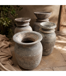 ## Mix - nepalese houten vaas - per stuk