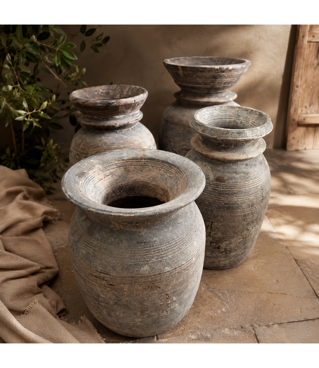 ### Mix - nepalese houten vaas - per stuk