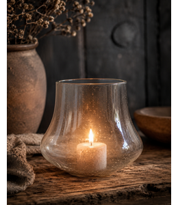 Countryfield # Vaas - bubbelglas -bol taps - ca. 19 x 19 x 14 cm