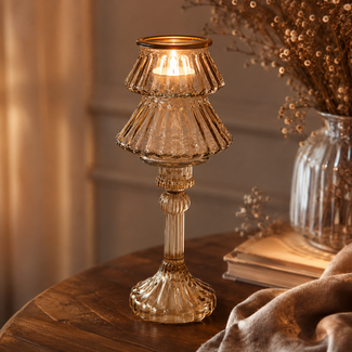 Countryfield ## wordt niet verzonden Kandelaar boom Tallina L bruin-L10,5B10,5H21,5CM