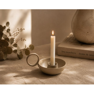 # Kaarsenstandaard bowl sand - 11 x 9 x 4 cm