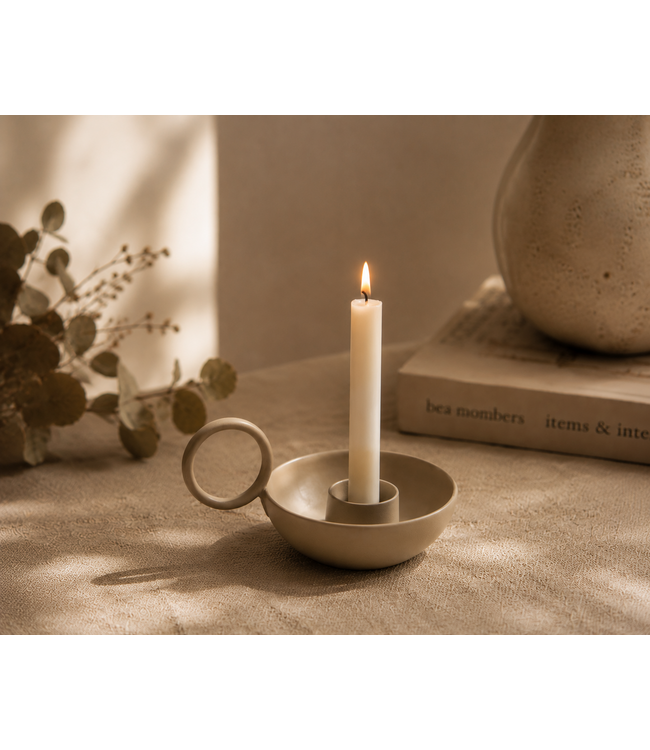 # Kaarsenstandaard bowl sand - 11 x 9 x 4 cm