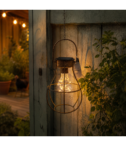 Countryfield @ Solarlamp Lomax - Solar tuinverlichting op zonne-energie - Tuinlamp - Roestig uiterlijk - 50 cm