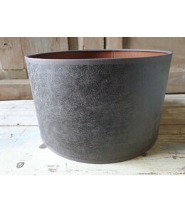 2070 - KKL - Lampenkap - gladbruin melee- 25 x 25 x 15 cm