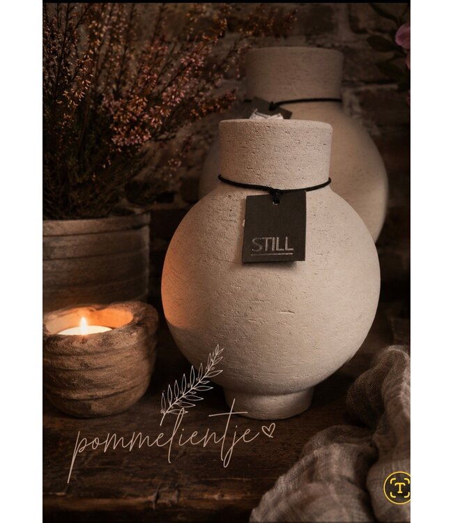 Still ### Wordt niet verzonden - 46051 - Bol Vase Oval M Taupe