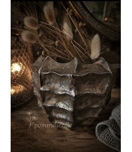Countryfield @ wordt niet verzonden - Bloempot ro Eloise S brons-L13,5B13,5H11CM