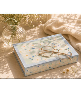 Opbergboek koffietafel daisies 24x16cm
