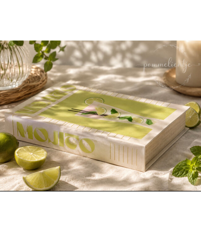 ### Opbergboek koffietafel mojito 21x13cm