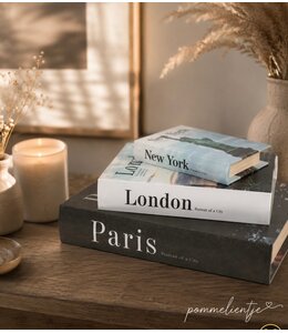 Countryfield @ Opbergbox afbeelding blauw rh Book New York,Paris,Londen s3