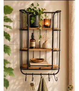 @ wallshelve 3-laag black - 40x20H70