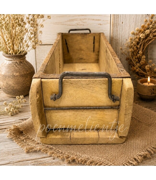 wooden brick with ears