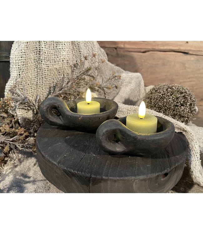Countryfield # Groene LED waxinelichtjes 4 cm