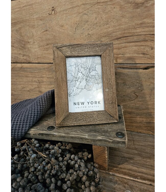 ### wordt niet verzonden - Fotolijst Sand Small | rustiek verweerd - 15 x 2 x 20 cm - voor foto 10 x 15 cm