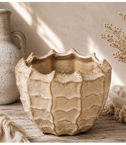 Countryfield ### wordt niet verzonden - Bloempot ro Eloise M crème-L15B15H13CM