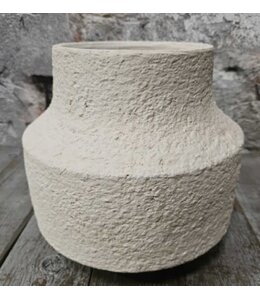 Pors vaas off white 24x22cm