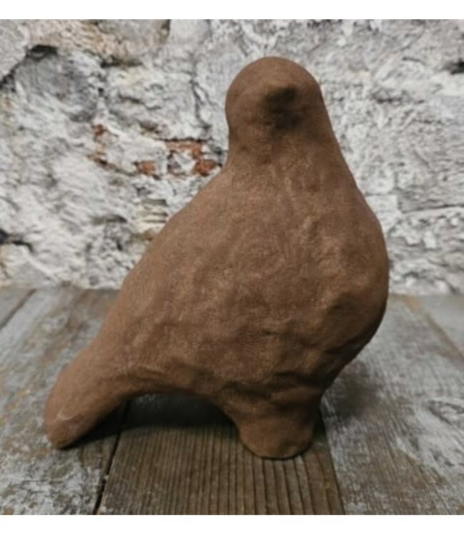 Pors bird rusty 16x17cm
