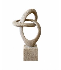 Statue polyresin 11,5x6,8x20,5cm grey
