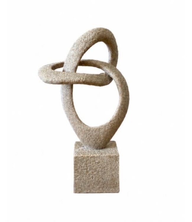 Statue polyresin 11,5x6,8x20,5cm grey