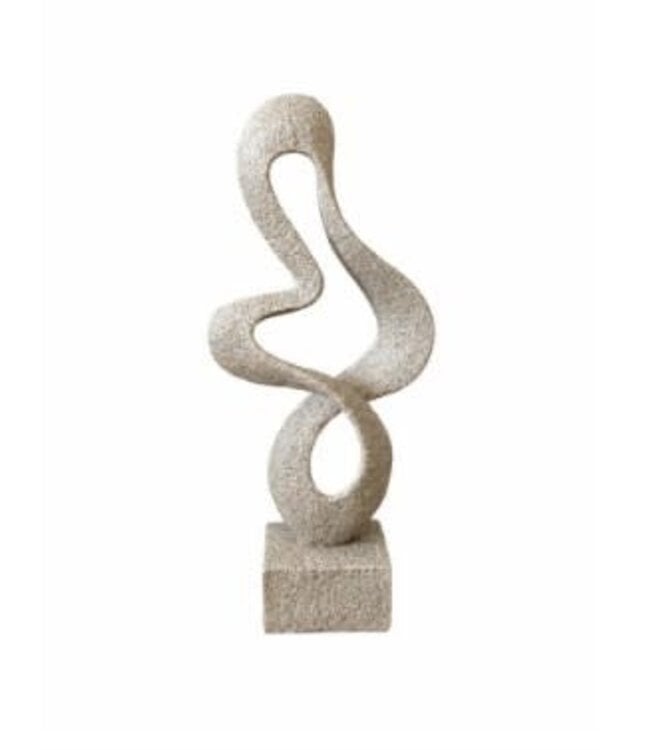 Statue polyresin 12x5,5x27,3cm grey