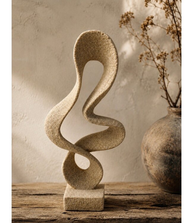 # Statue polyresin 12x5,5x27,3cm grey