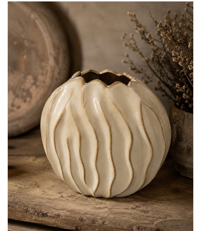 Countryfield # Vaas ko Baron Boulder S crème-25x14x27CM